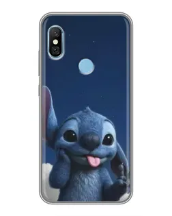 Чехол для Xiaomi Redmi 6 pro с картинкой «Стич в облаках»