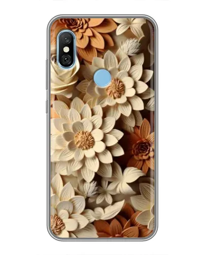 Чехол для Xiaomi Redmi 6 pro с картинкой «Бежевый флористический декор» Чехол для Xiaomi Redmi 6 pro с картинкой «Бежевый флористический декор»
