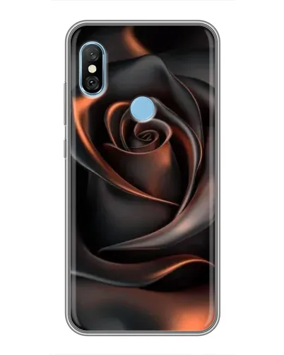 Чехол для Xiaomi Redmi 6 pro с картинкой «Шелковая черная роза» Чехол для Xiaomi Redmi 6 pro с картинкой «Шелковая черная роза»
