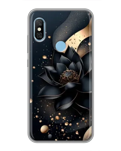 Чехол для Xiaomi Redmi 6 pro с картинкой «Черный лотос» Чехол для Xiaomi Redmi 6 pro с картинкой «Черный лотос»
