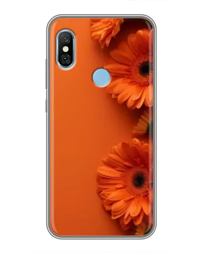 Чехол для Xiaomi Redmi 6 pro с картинкой «Оранжевые герберы» Чехол для Xiaomi Redmi 6 pro с картинкой «Оранжевые герберы»