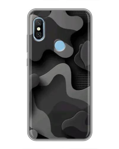 Чехол для Xiaomi Redmi 6 pro с картинкой «Темный абстрактный камуфляж» Чехол для Xiaomi Redmi 6 pro с картинкой «Темный абстрактный камуфляж»