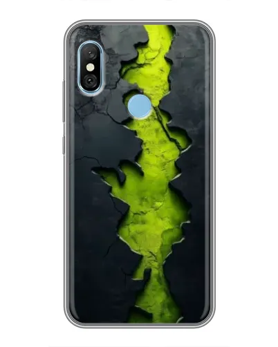 Чехол для Xiaomi Redmi 6 pro с картинкой «Салатовый разлом скалы» Чехол для Xiaomi Redmi 6 pro с картинкой «Салатовый разлом скалы»