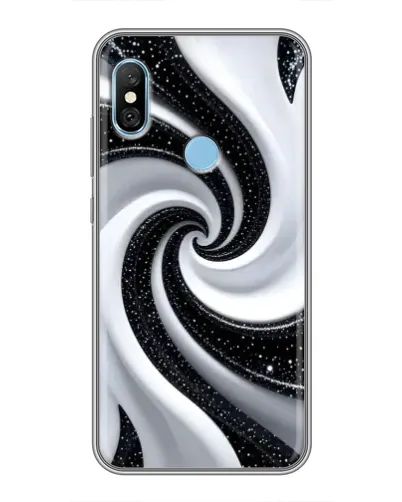 Чехол для Xiaomi Redmi 6 pro с картинкой «Черно-белая спираль» Чехол для Xiaomi Redmi 6 pro с картинкой «Черно-белая спираль»