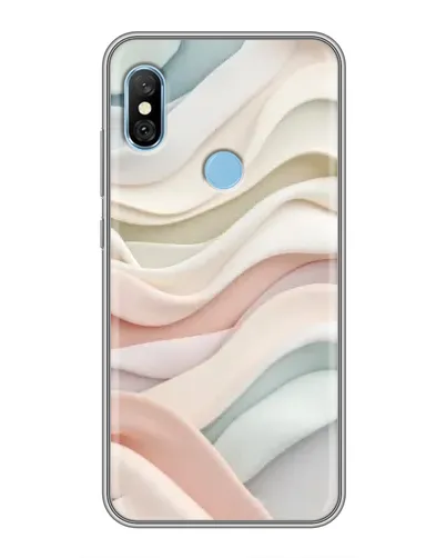 Чехол для Xiaomi Redmi 6 pro с картинкой «Пастельные нежные волны» Чехол для Xiaomi Redmi 6 pro с картинкой «Пастельные нежные волны»