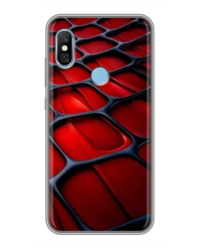Чехол для Xiaomi Redmi 6 pro с картинкой «Красная глянцевая сетка» Чехол для Xiaomi Redmi 6 pro с картинкой «Красная глянцевая сетка»