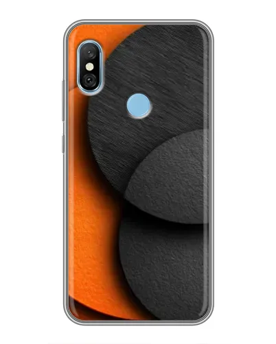 Чехол для Xiaomi Redmi 6 pro с картинкой «Геометрия оранжевых кругов» Чехол для Xiaomi Redmi 6 pro с картинкой «Геометрия оранжевых кругов»