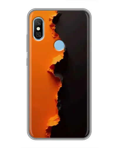 Чехол для Xiaomi Redmi 6 pro с картинкой «Оранжевый разлом» Чехол для Xiaomi Redmi 6 pro с картинкой «Оранжевый разлом»