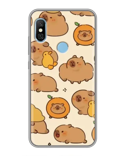 Чехол для Xiaomi Redmi 6 pro с картинкой «Капибары с апельсинами» Чехол для Xiaomi Redmi 6 pro с картинкой «Капибары с апельсинами»