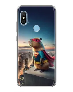 Чехол для Xiaomi Redmi 6 pro с картинкой «Капи-мен супергерой»