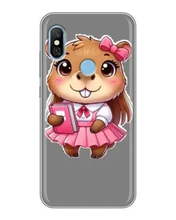 Чехол для Xiaomi Redmi 6 pro с картинкой «Девочка капибара»
