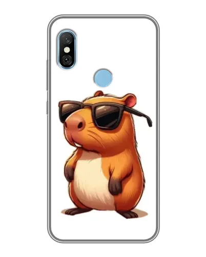 Чехол для Xiaomi Redmi 6 pro с картинкой «Капибара в очках» Чехол для Xiaomi Redmi 6 pro с картинкой «Капибара в очках»