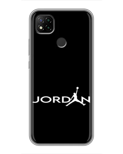 Чохол для Xiaomi Redmi 9c з картинкою «Jordan White Logo»