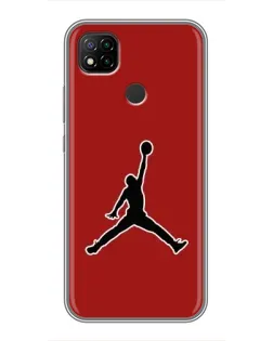 Чохол для Xiaomi Redmi 9c з картинкою «Jordan Red Back»