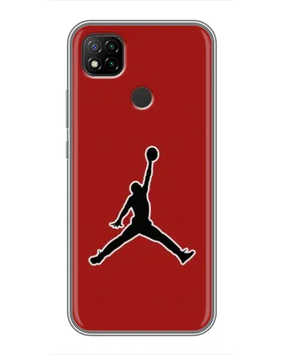 Чохол для Xiaomi Redmi 9c з картинкою «Jordan Red Back»
