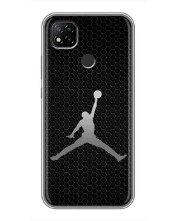 Чохол для Xiaomi Redmi 9c з картинкою «Jordan Dark Carbon»