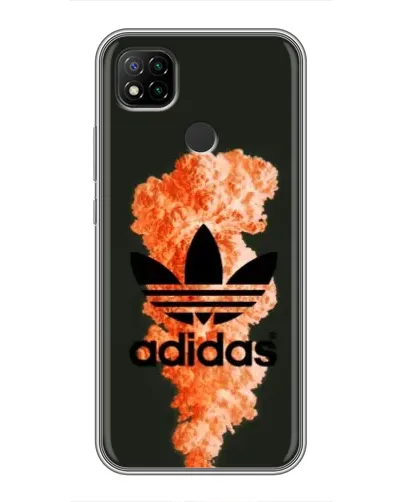 Чехол для Xiaomi Redmi 9c с картинкой «Оранжевый дым Adidas»