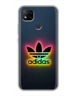 Чехол для Xiaomi Redmi 9c с картинкой «Неоновый Adidas»
