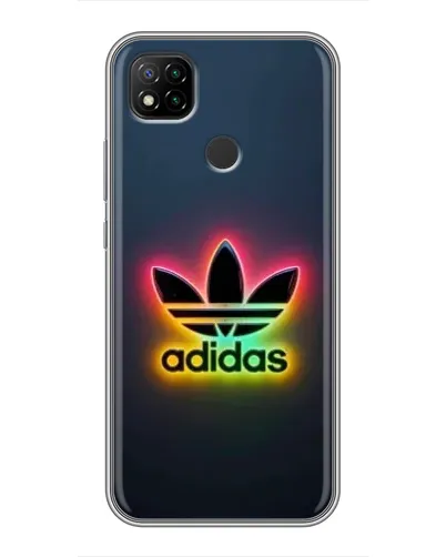 Чехол для Xiaomi Redmi 9c с картинкой «Неоновый Adidas»