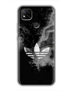 Чехол для Xiaomi Redmi 9c с картинкой «Абстрактный дым Adidas»