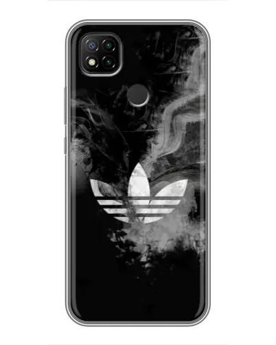 Чехол для Xiaomi Redmi 9c с картинкой «Абстрактный дым Adidas»
