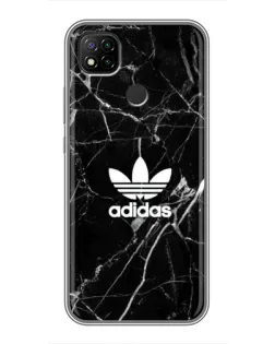 Чехол для Xiaomi Redmi 9c с картинкой «Белый мрамор Adidas»