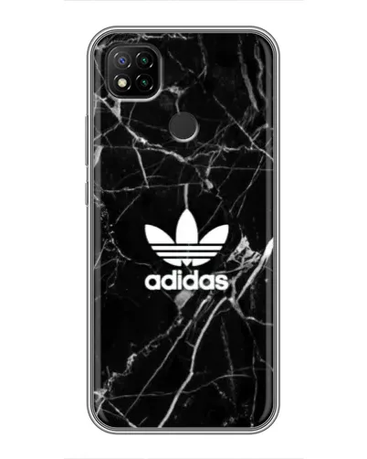 Чехол для Xiaomi Redmi 9c с картинкой «Белый мрамор Adidas»