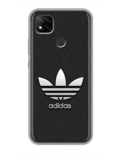 Чехол для Xiaomi Redmi 9c с картинкой «Adidas Карбоновая текстура»