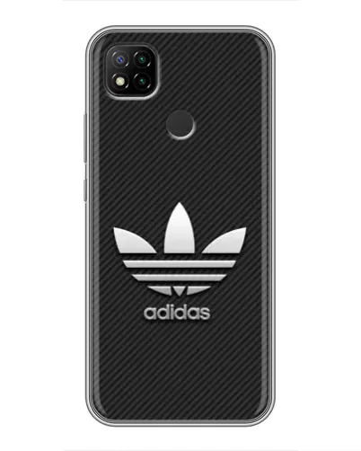 Чехол для Xiaomi Redmi 9c с картинкой «Adidas Карбоновая текстура»