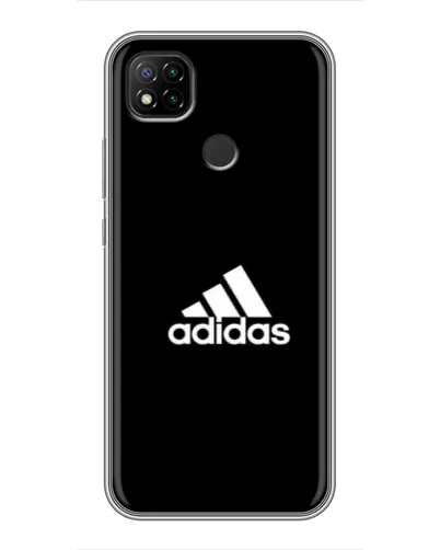 Чехол для Xiaomi Redmi 9c с картинкой «Черная классика Adidas»