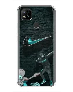 Чохол для Xiaomi Redmi 9c з картинкою «Спортивний арт Nike»
