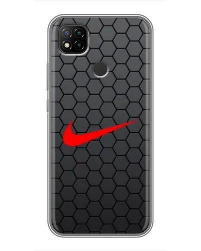 Чохол для Xiaomi Redmi 9c з картинкою «Nike — карбонова сітка»