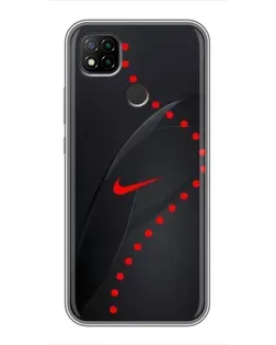 Чохол для Xiaomi Redmi 9c з картинкою «Абстрактний дизайн Nike»