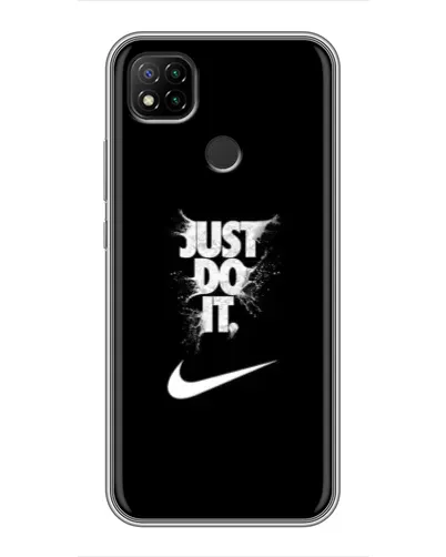 Чохол для Xiaomi Redmi 9c з картинкою «Текстовий принт Nike»