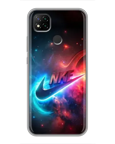 Чохол для Xiaomi Redmi 9c з картинкою «Вогняний логотип Nike»