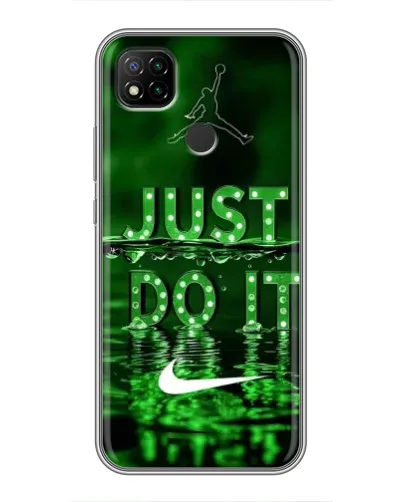 Чохол для Xiaomi Redmi 9c з картинкою «Зелений неоновий Nike»