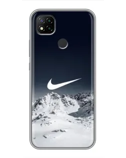 Чохол для Xiaomi Redmi 9c з картинкою «Nike — зимові гори»