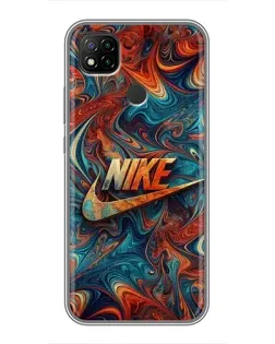 Чохол для Xiaomi Redmi 9c з картинкою «Nike в абстракції»