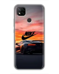Чохол для Xiaomi Redmi 9c з картинкою «Nike та суперкар»