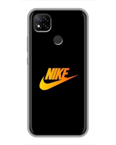 Чохол для Xiaomi Redmi 9c з картинкою «Золотий логотип Nike»