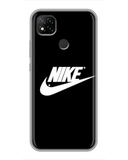 Чехол для Xiaomi Redmi 9c с картинкой «Мазки краски Nike»