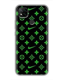 Чохол для Xiaomi Redmi 9c з картинкою «Неоновий принт LV»