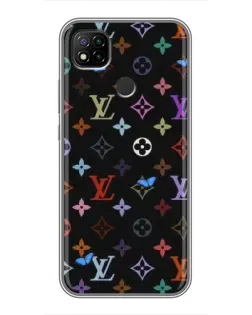 Чохол для Xiaomi Redmi 9c з картинкою «Кольорова монограма LV»