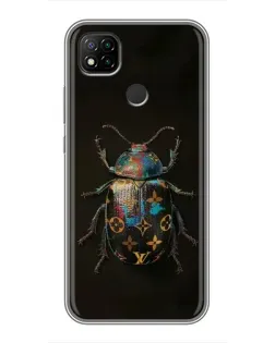 Чохол для Xiaomi Redmi 9c з картинкою «LV — мармуровий принт»