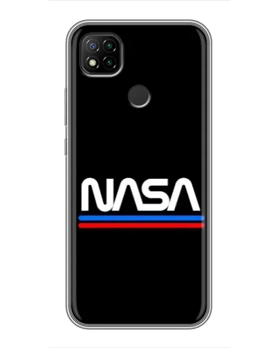 Чохол для Xiaomi Redmi 9c з картинкою «NASA — класика Red Blue»
