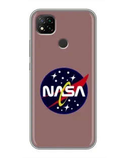 Чохол для Xiaomi Redmi 9c з картинкою «NASA — ретро космос»