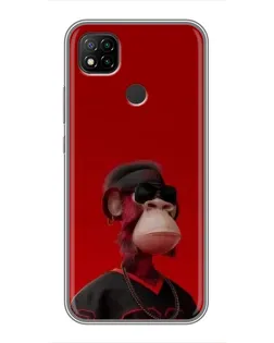 Чохол для Xiaomi Redmi 9c з картинкою «Bored Ape в червоному» Чохол для Xiaomi Redmi 9c з картинкою «Bored Ape в червоному»