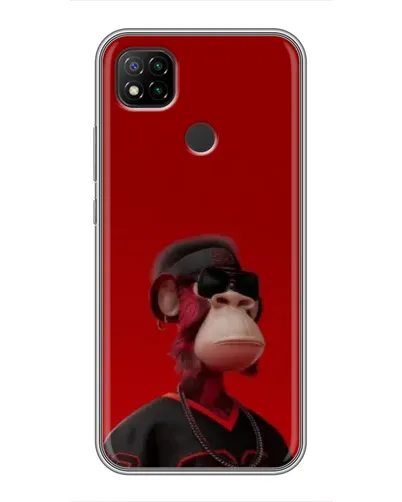 Чехол для Xiaomi Redmi 9c с картинкой «Bored Ape в красном» Чехол для Xiaomi Redmi 9c с картинкой «Bored Ape в красном»