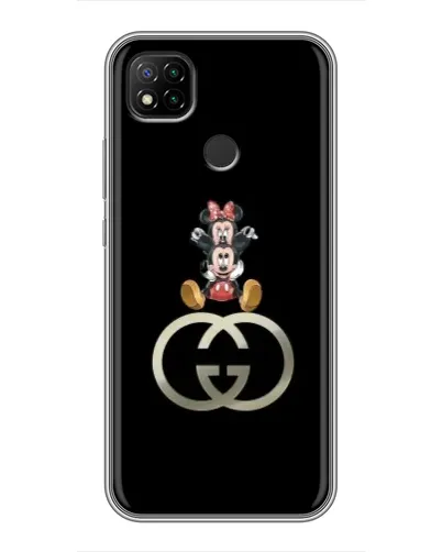Чохол для Xiaomi Redmi 9c з картинкою «Мінні Маус на лого»