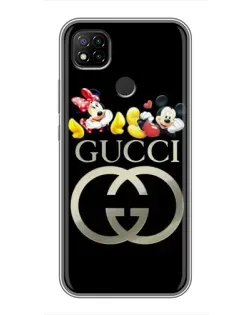 Чохол для Xiaomi Redmi 9c з картинкою «Gucci — герої Disney»